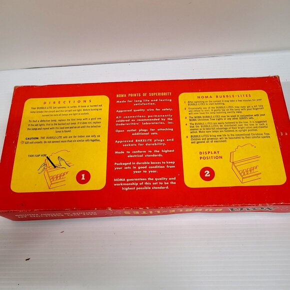 Noma #509 Bubble Lights 12 in Original Girl Box Damage - Picture 4 of 8